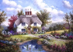 Grafika 00502 Dennis Lewan - Swan Creek Cottage - 1000 Piece Jigsaw Puzzle Hot