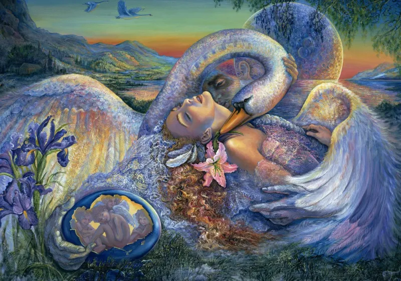 Grafika 00911 Josephine Wall - Leda and the Swan Online