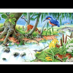 House of Puzzles HOP - By The Riverbank - BIG 250 Piece Jigsaw Puzzle Fashion