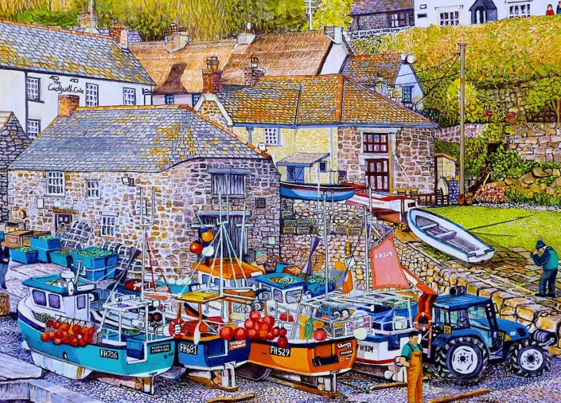 House of Puzzles HOP - Cadgwith Cove - BIG 500 Piece Fashion