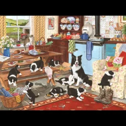 House of Puzzles HOP - Collie Wobbles - 1000 Piece Jigsaw Puzzle Discount