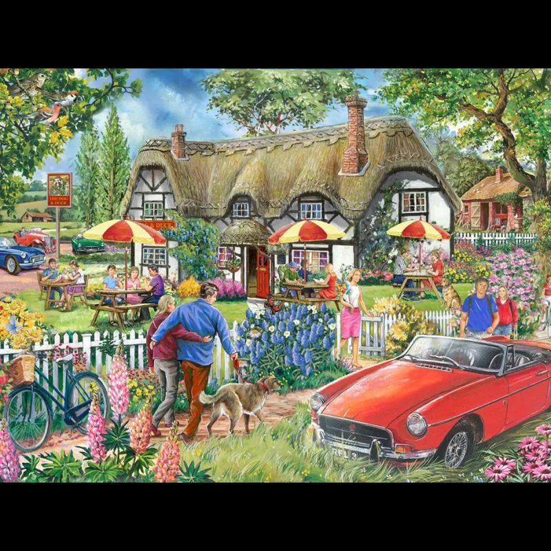 House of Puzzles HOP - Country Pub - BIG 500 Piece Jigsaw Puzzle Outlet