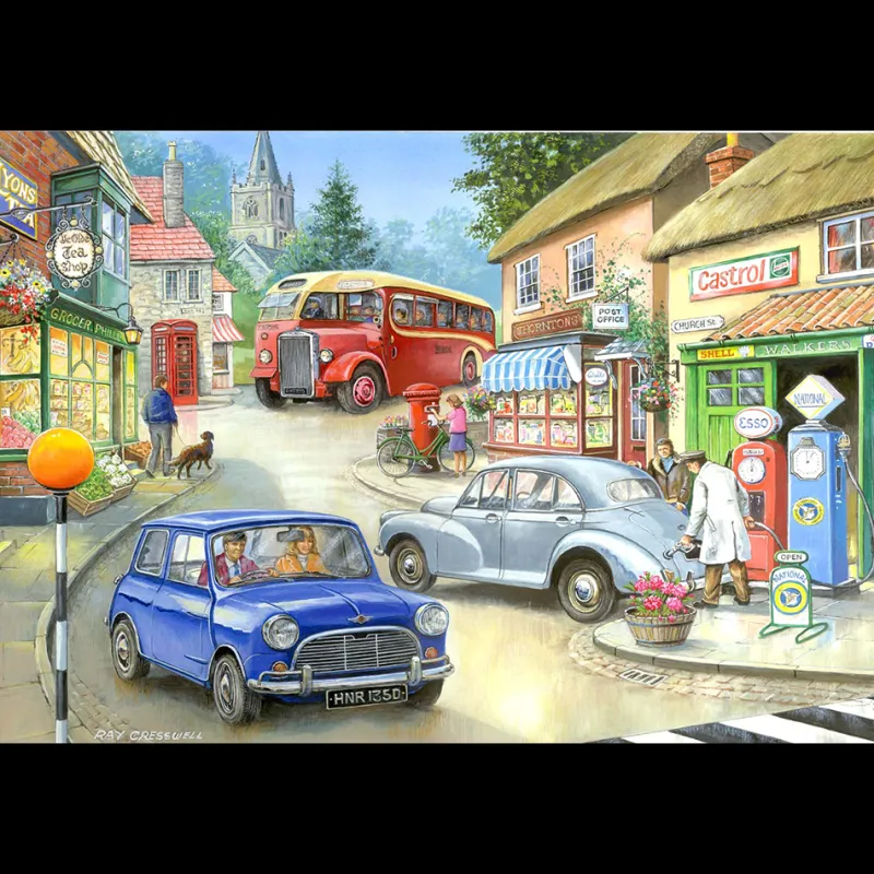 House of Puzzles HOP - Country Town - BIG 250 Piece Jigsaw Puzzle Best
