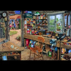 House of Puzzles HOP - Dad's Shed - 1000 Piece Jigsaw Puzzle Discount