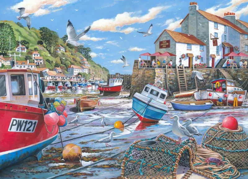 House of Puzzles HOP - Days At The Dock - 4 x 500 Piece Online