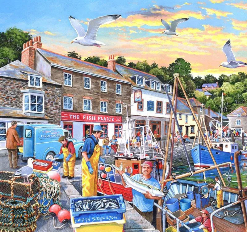 House of Puzzles HOP - Days At The Dock - 4 x 500 Piece Online