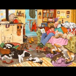 House of Puzzles HOP - Dog Tired - 1000 Piece Jigsaw Puzzle Best