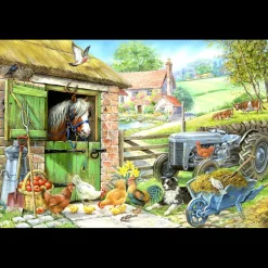 House of Puzzles HOP - Down On The Farm - BIG 250 Piece Jigsaw Puzzle Clearance