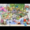 House of Puzzles HOP - Enjoying the Garden - BIG 500 Piece Jigsaw Puzzle Online