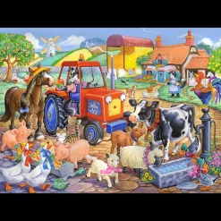 House of Puzzles HOP - Farm Friends - 80 Piece Jigsaw Puzzle Fashion