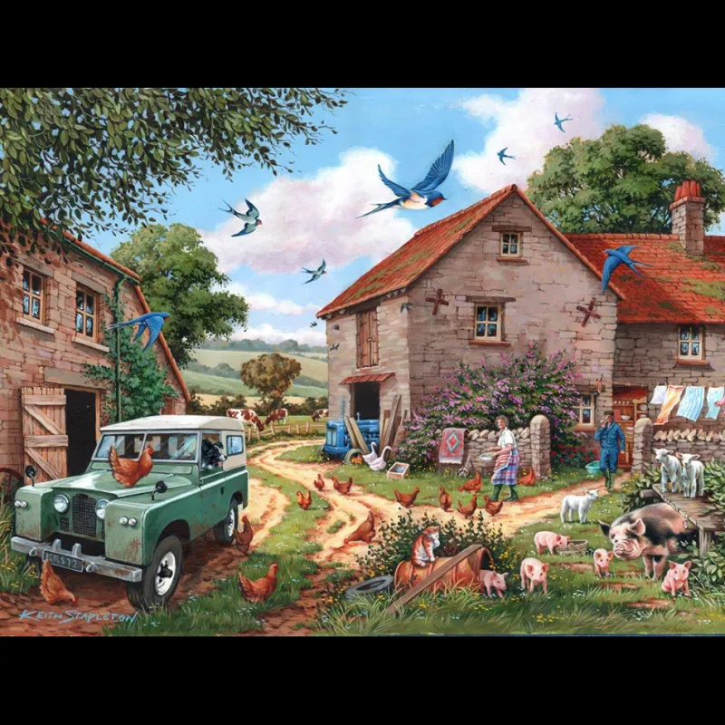 House of Puzzles HOP - Farmer's Wife - BIG 500 Piece Jigsaw Puzzle Fashion