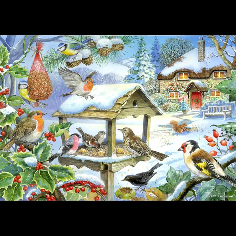 House of Puzzles HOP - Feed The Birds - BIG 250 Piece Jigsaw Puzzle Best
