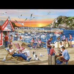 House of Puzzles HOP - Fish & Chips - 1000 Piece Jigsaw Puzzle Clearance