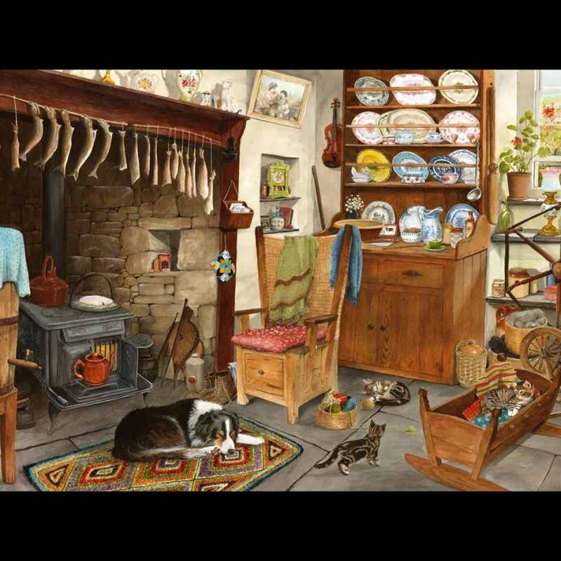 House of Puzzles HOP - Fisherman's Cottage - BIG 500 Piece Jigsaw Puzzle Best