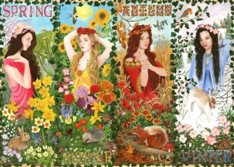 House of Puzzles HOP - Four Seasons - 1000 Piece Puzzle Best