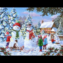 House of Puzzles HOP - Glow In The Snow - 1000 Piece Jigsaw Puzzle Online