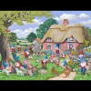House of Puzzles HOP - Gnome Farm - BIG 500 Piece Jigsaw Puzzle New