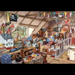 House of Puzzles HOP - Grandma's Attic - 1000 Piece Jigsaw Puzzle New