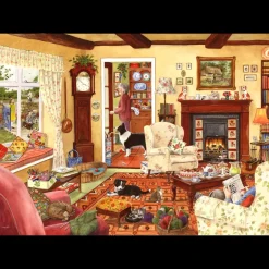 House of Puzzles HOP - In Time For Tea - BIG 500 Piece Jigsaw Puzzle Best