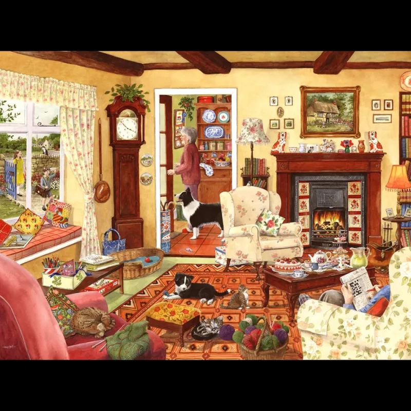 House of Puzzles HOP - In Time For Tea - BIG 500 Piece Jigsaw Puzzle Best