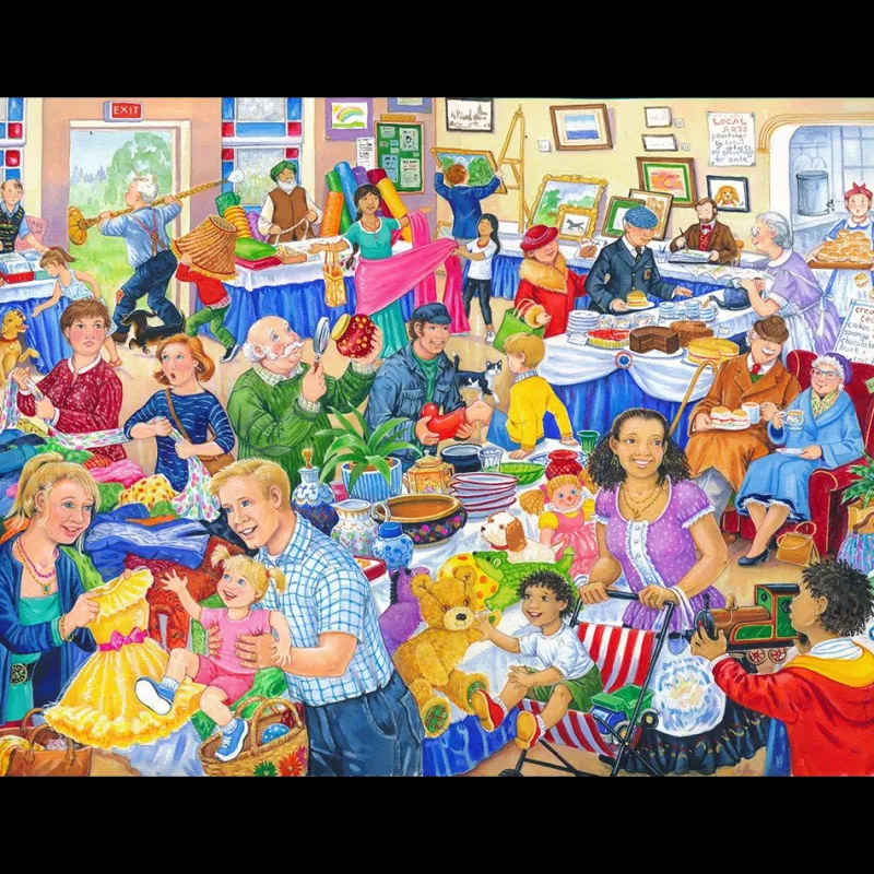House of Puzzles HOP - Jumble Sale - BIG 500 Piece Jigsaw Puzzle Fashion