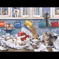 House of Puzzles HOP - Kitty Litter - BIG 250 Piece Jigsaw Puzzle Fashion