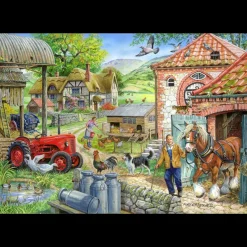 House of Puzzles HOP - Manor Farm - 1000 Piece Jigsaw Puzzle Fashion
