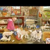 House of Puzzles HOP - Mary's Little Lambs - BIG 500 Piece Jigsaw Puzzle Outlet
