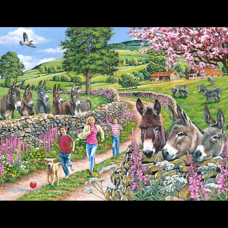 House of Puzzles HOP - Mindy, Muffin & Mo - BIG 500 Piece Jigsaw Puzzle Discount