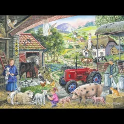 House of Puzzles HOP - No.2 - On The Farm - 1000 Piece Jigsaw Puzzle Clearance