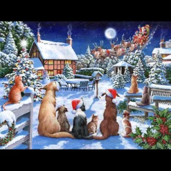 House of Puzzles HOP - No 19 Santa Paws - 1000 Piece Jigsaw Puzzle Online