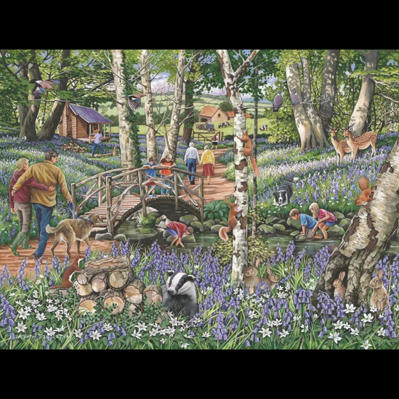House of Puzzles HOP - No.18 - Walk In The Woods - 1000 Piece Jigsaw Puzzle Discount