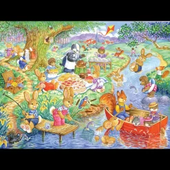 House of Puzzles HOP - Picnic Time - 80 Piece Jigsaw Puzzle Discount