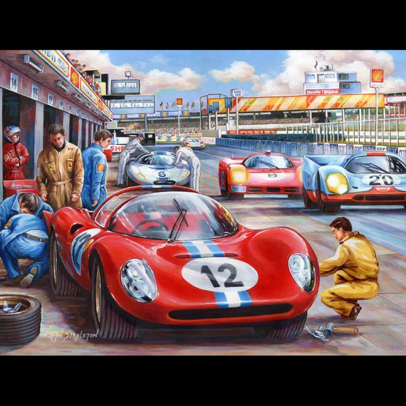 House of Puzzles HOP - Pit Stop - BIG 500 Piece Jigsaw Puzzle Online