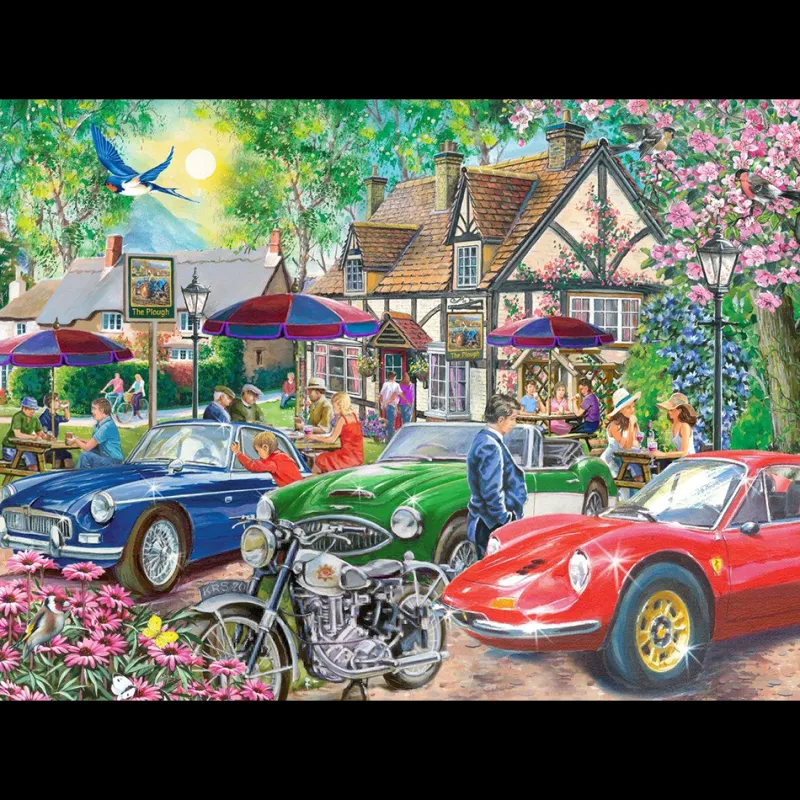 House of Puzzles HOP - Plough Inn - BIG 500 Piece Jigsaw Puzzle Hot