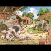 House of Puzzles HOP - Poppy's Piglets - BIG 500 Piece Jigsaw Puzzle Fashion
