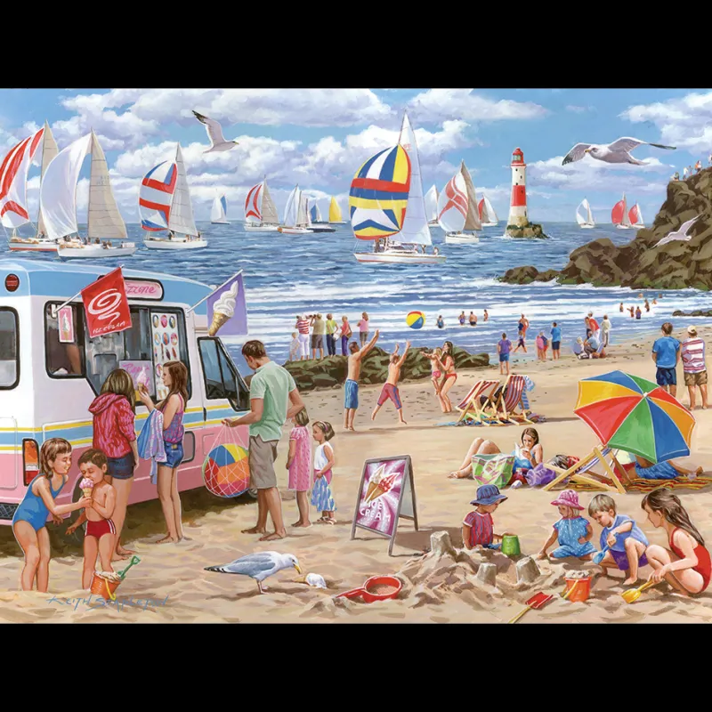 House of Puzzles HOP - Regatta Day - BIG 500 Piece Jigsaw Puzzle New