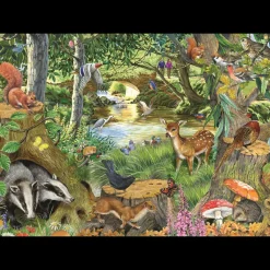 House of Puzzles HOP - Riverside Glade - BIG 500 Piece Jigsaw Puzzle Clearance
