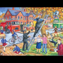 House of Puzzles HOP - Saving Miss Kitty - BIG 250 Piece Jigsaw Puzzle Online