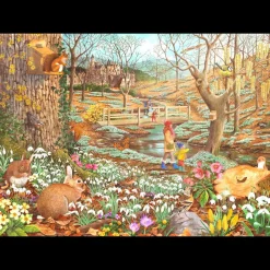 House of Puzzles HOP - Snowdrop Walk - BIG 500 Piece Jigsaw Puzzle Discount