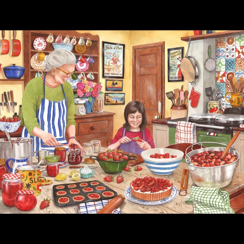 House of Puzzles HOP - Strawberry Jam - BIG 250 Piece Jigsaw Puzzle Clearance