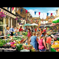 House of Puzzles HOP - Street Market - 1000 Piece Jigsaw Puzzle Sale