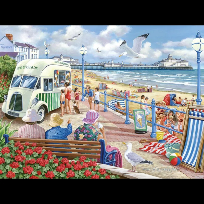 House of Puzzles HOP - Sun, Sea & Sand - 1000 Piece Jigsaw Puzzle Outlet