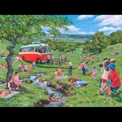 House of Puzzles HOP - Sunday Picnic - BIG 250 Piece Jigsaw Puzzle Fashion