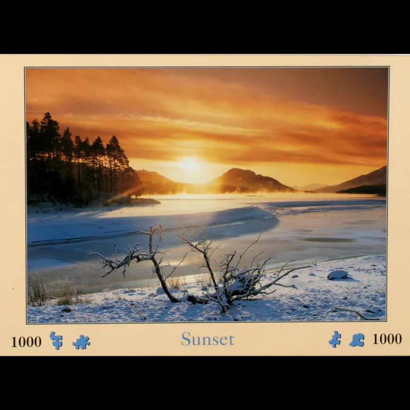 House of Puzzles HOP - Sunset - 1000 Piece Jigsaw Puzzle Outlet