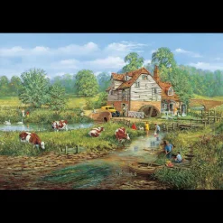 House of Puzzles HOP - The Mill Stream - 1000 Piece Jigsaw Puzzle Hot