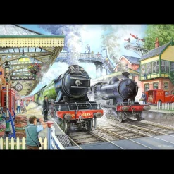 House of Puzzles HOP - Train Now Standing - 1000 Piece Jigsaw Puzzle Outlet