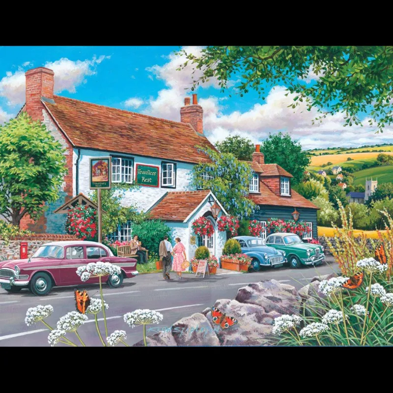 House of Puzzles HOP - Travellers Rest - BIG 500 Piece Jigsaw Puzzle Discount