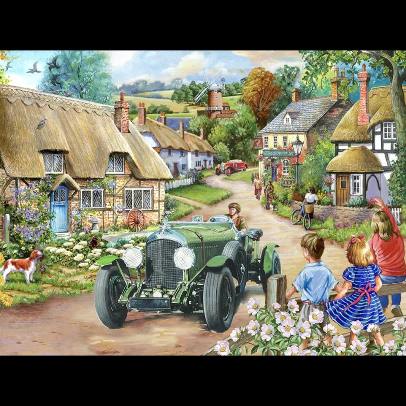 House of Puzzles HOP - Vintage Run - BIG 500 Piece Jigsaw Puzzle Clearance