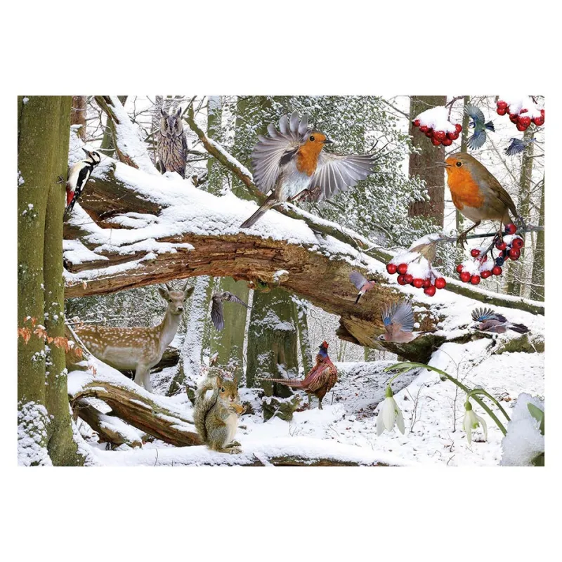 House of Puzzles HOP - Winter Wood - 500 Piece Jigsaw Puzzle Hot